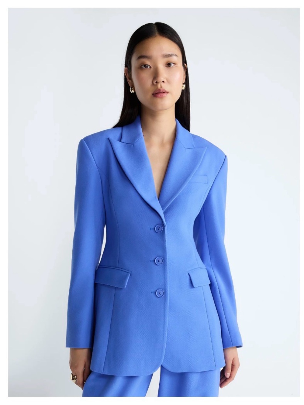Structured Periwinkle Tailored Women's Blazer
